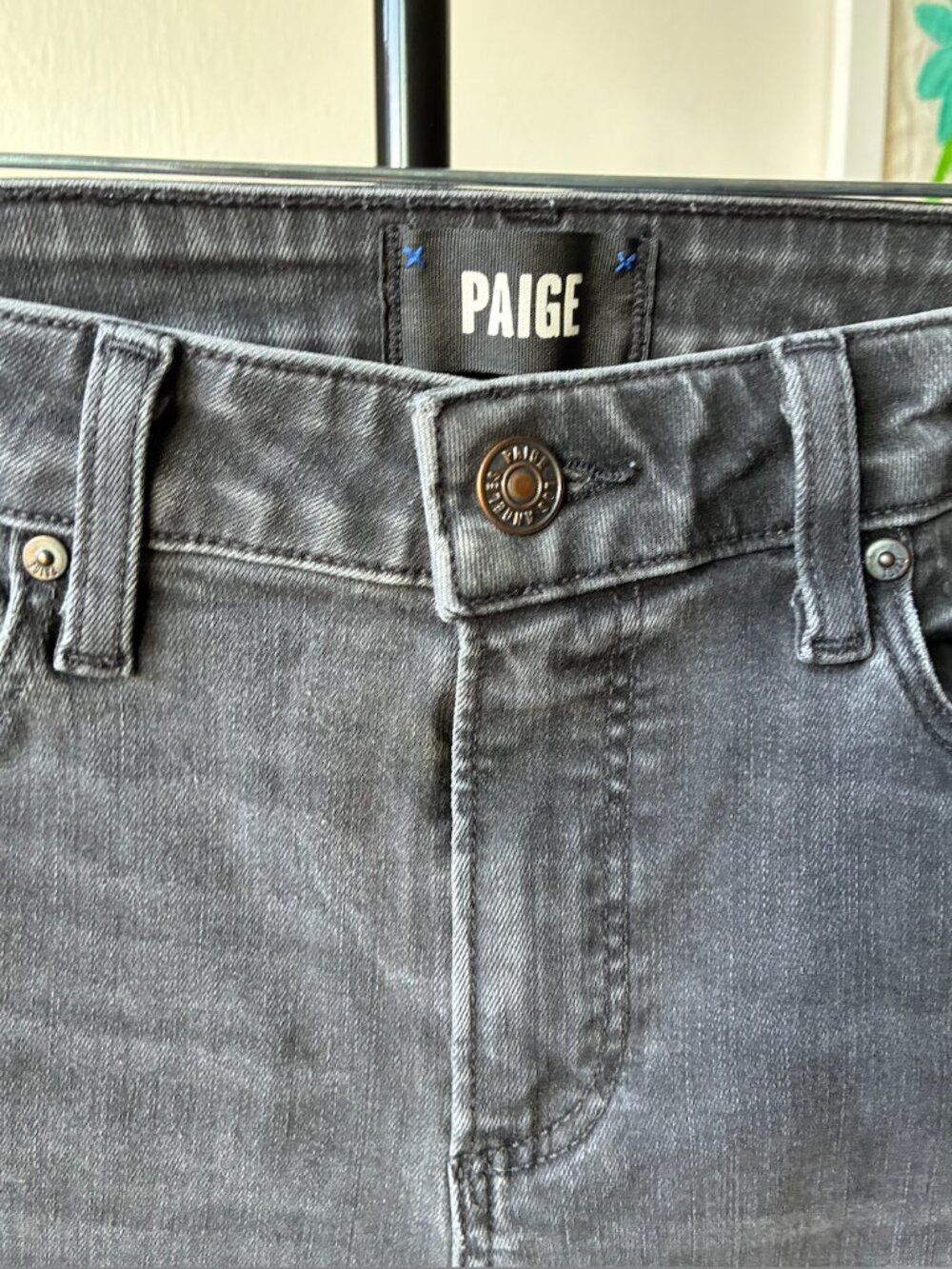 Paige Cindy Slim Jeans in Dark Magnet (Black) - Size 26 - Picture 11 of 16